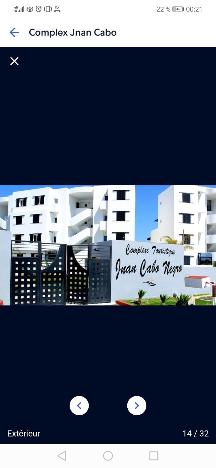 Bel appartement à Cabonegro avec piscine Apartment in Tangier-Tétouan-Al Hoceima