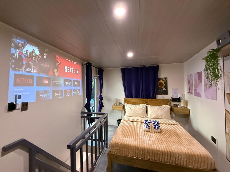 Bed, TV and multimedia, Bedroom