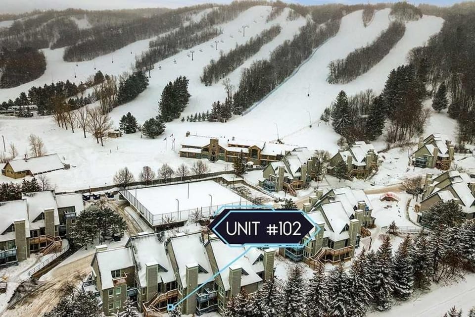 Blue Heart Mountain Studio Dream Walk to slopes, tennis Apartment in Grey Highlands