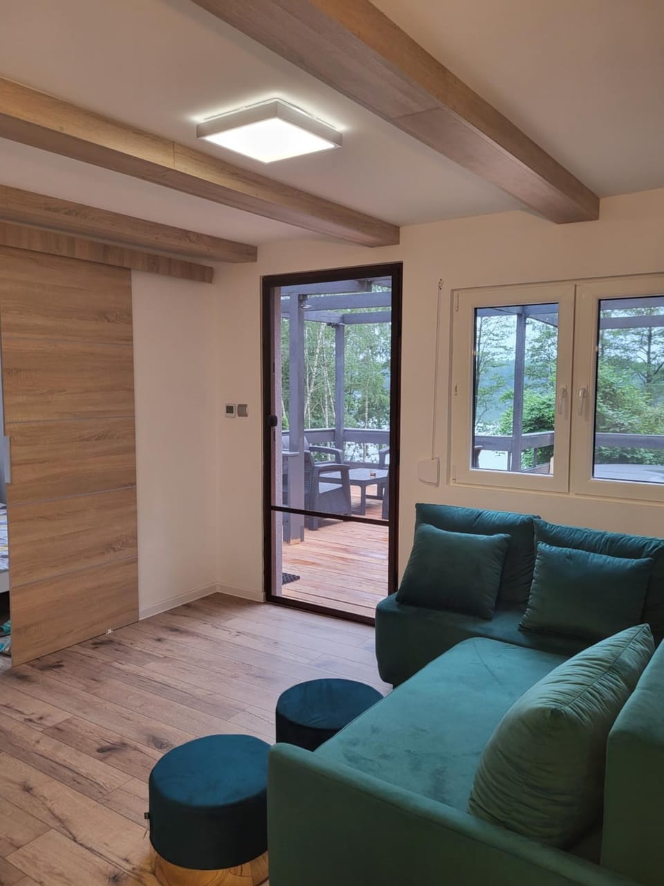 Seating area, Garden view, Lake view