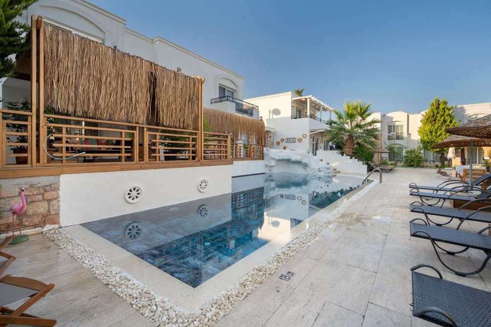Property building, Patio, Day, Pool view, Swimming pool, sunbed