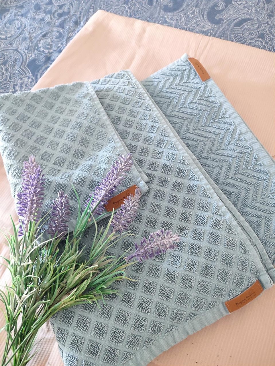Decorative detail, towels
