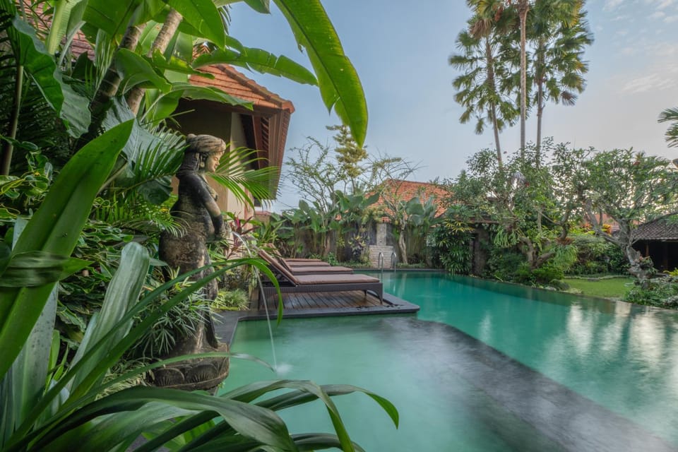 Property building, Patio, Garden, Garden view, Garden view, Swimming pool, sunbed