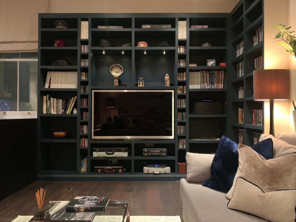 Library, TV and multimedia, Living room, Seating area