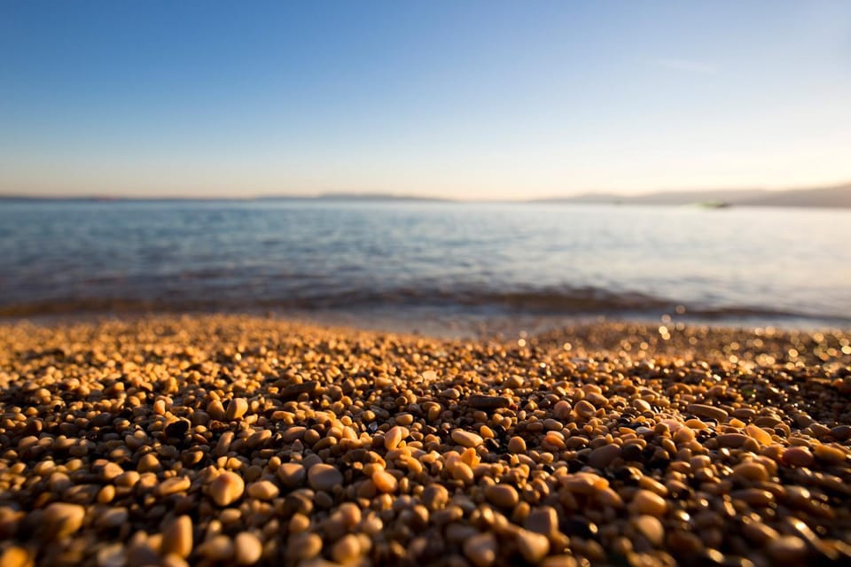 Natural landscape, Beach, Sunset