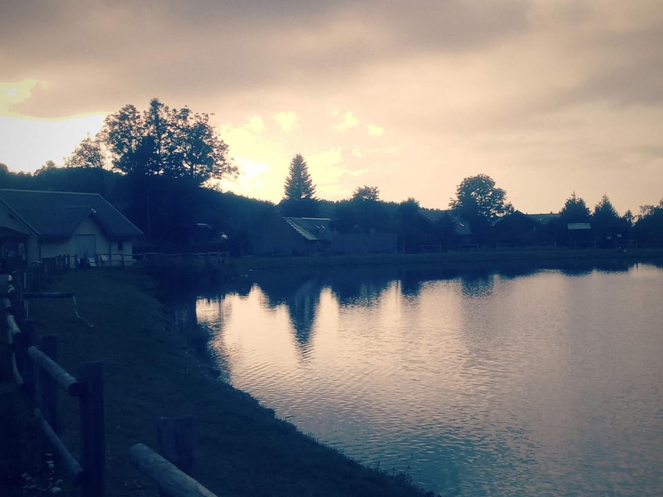 Natural landscape, Hiking, Lake view, Sunset