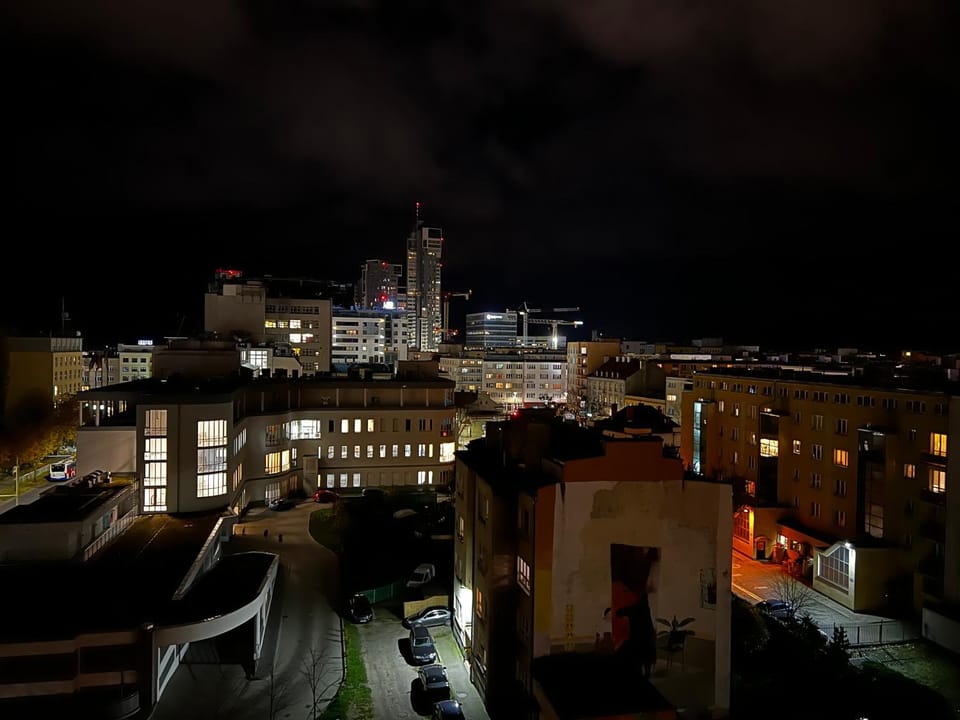 Night, Neighbourhood, City view, Street view