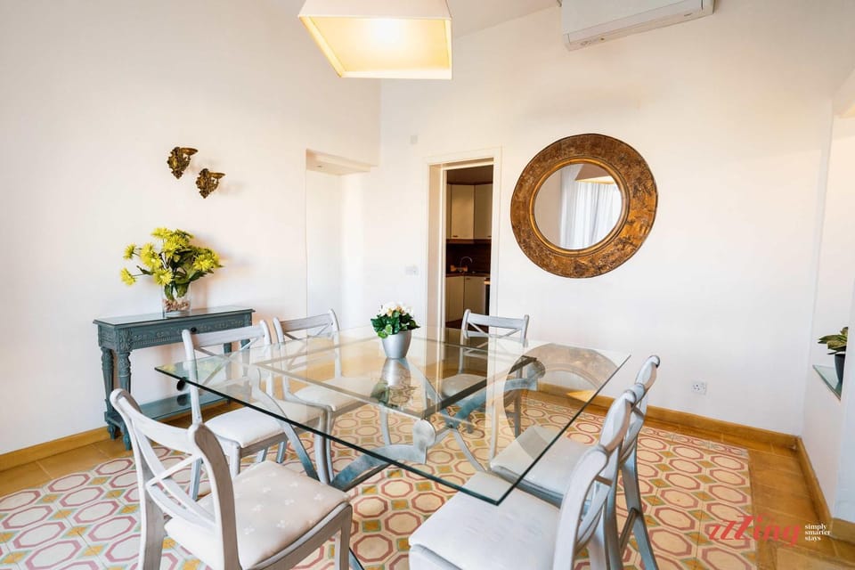Dining area, air conditioner