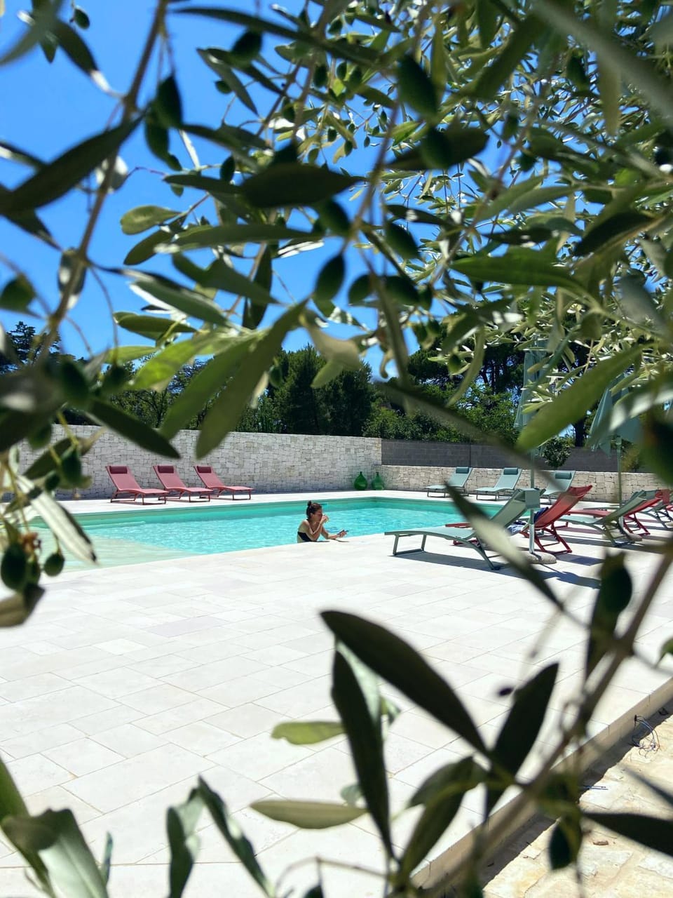Natural landscape, Pool view, Swimming pool, Swimming pool, sunbed