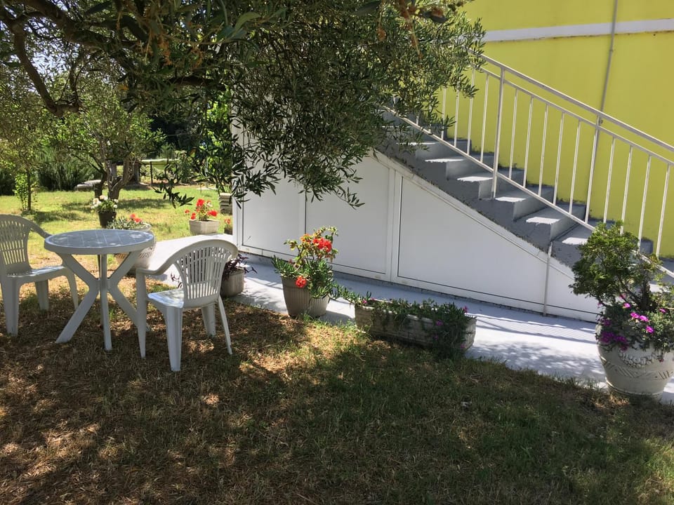 Property building, Garden, Seating area