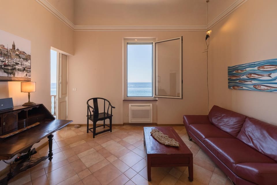 Living room, Seating area, Sea view