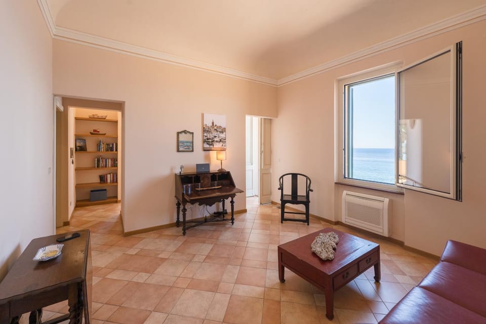 Living room, Seating area, Sea view