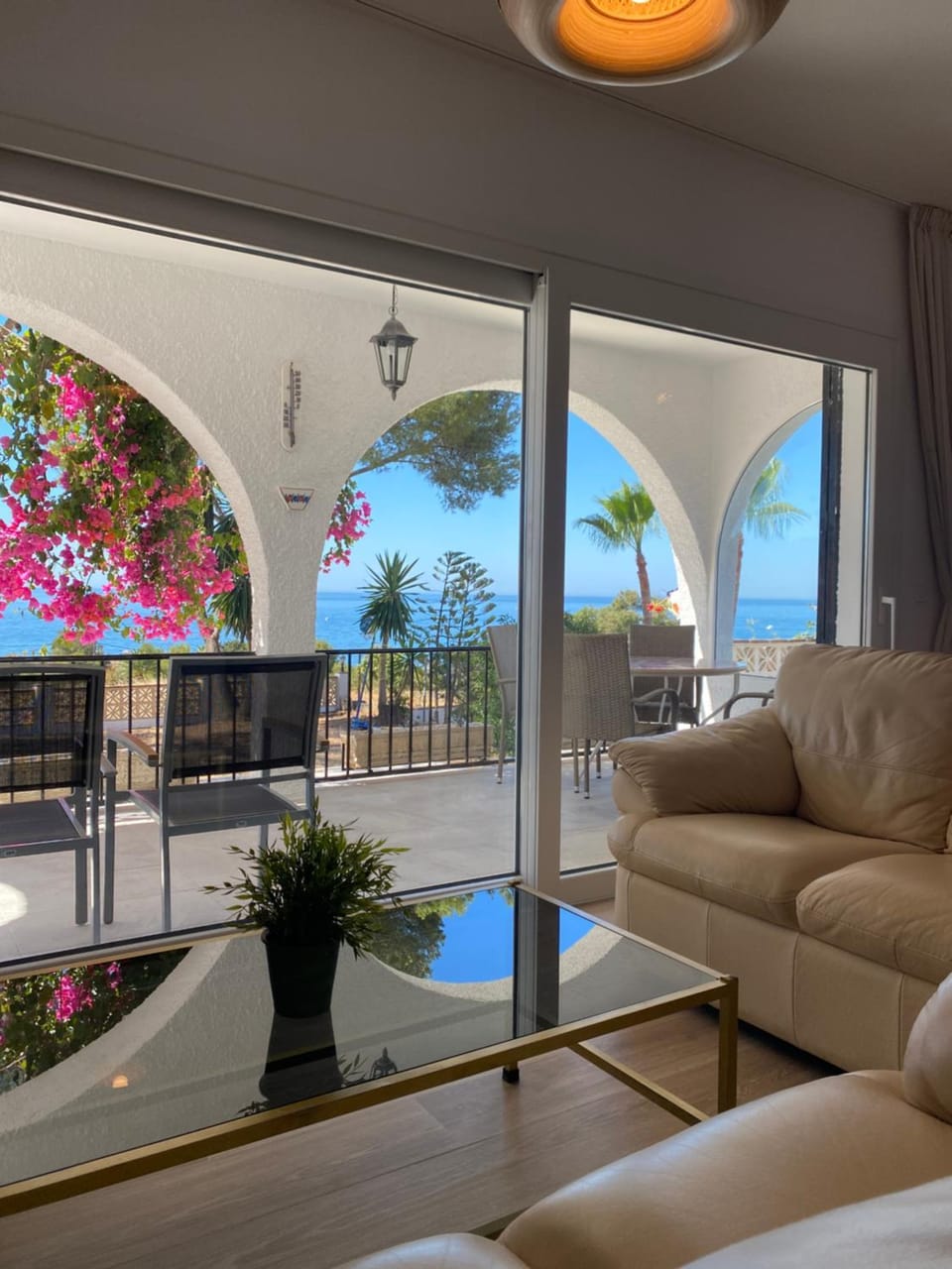 View (from property/room), Living room, Sea view