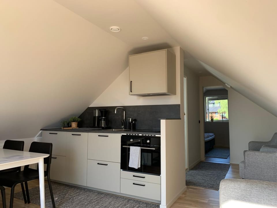 Kitchen or kitchenette, toaster