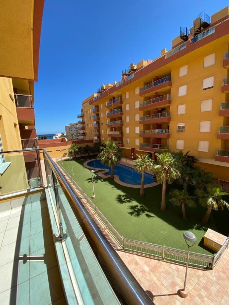 Property building, Patio, Day, Pool view, Swimming pool