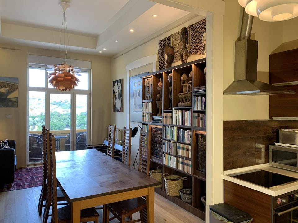 Living room, kitchen