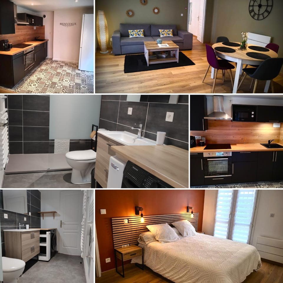 Bed, Bathroom, Kitchen or kitchenette, Bedroom