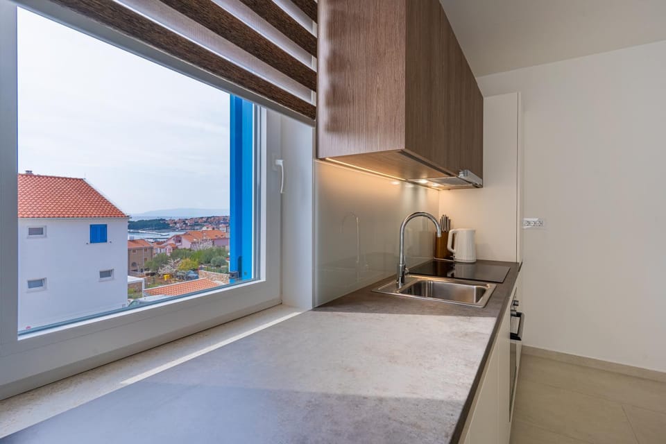 Beach, Sea view, kitchen