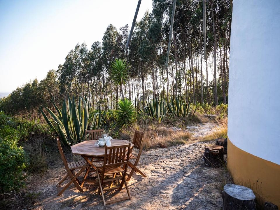 Patio, Spring, Day, Natural landscape, Garden, View (from property/room), Dining area, Garden view, Mountain view, Mountain view, Sea view