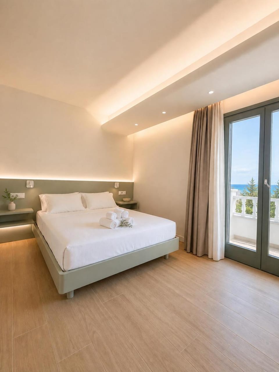 Bedroom, towels