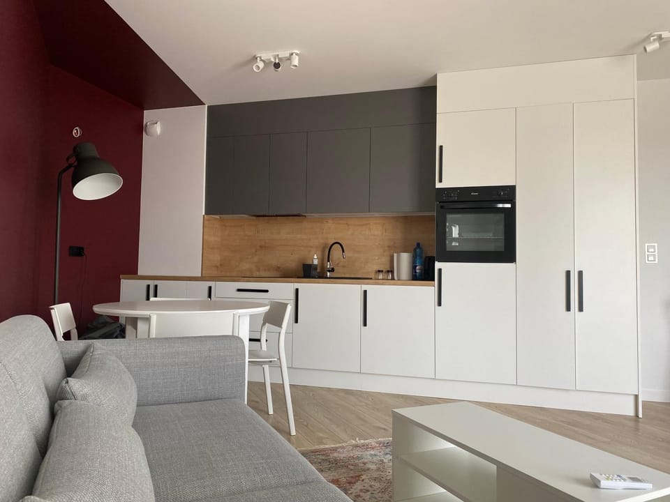 Kitchen or kitchenette, Living room, Dining area