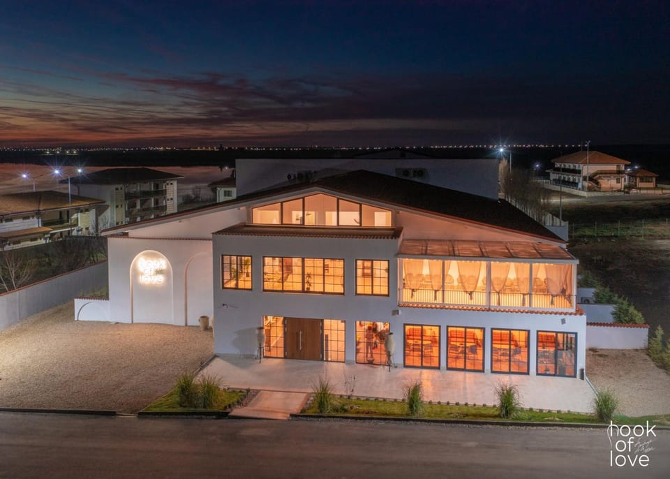 Property building, Night, Sea view