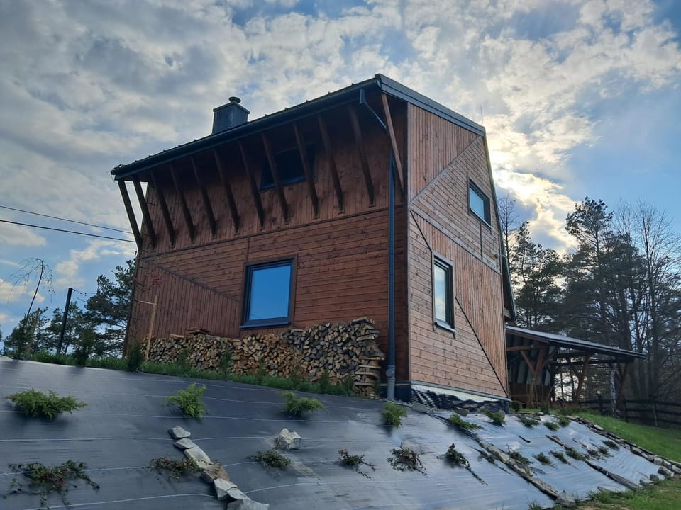 Widokówka Myczkowce Nature lodge in Poland