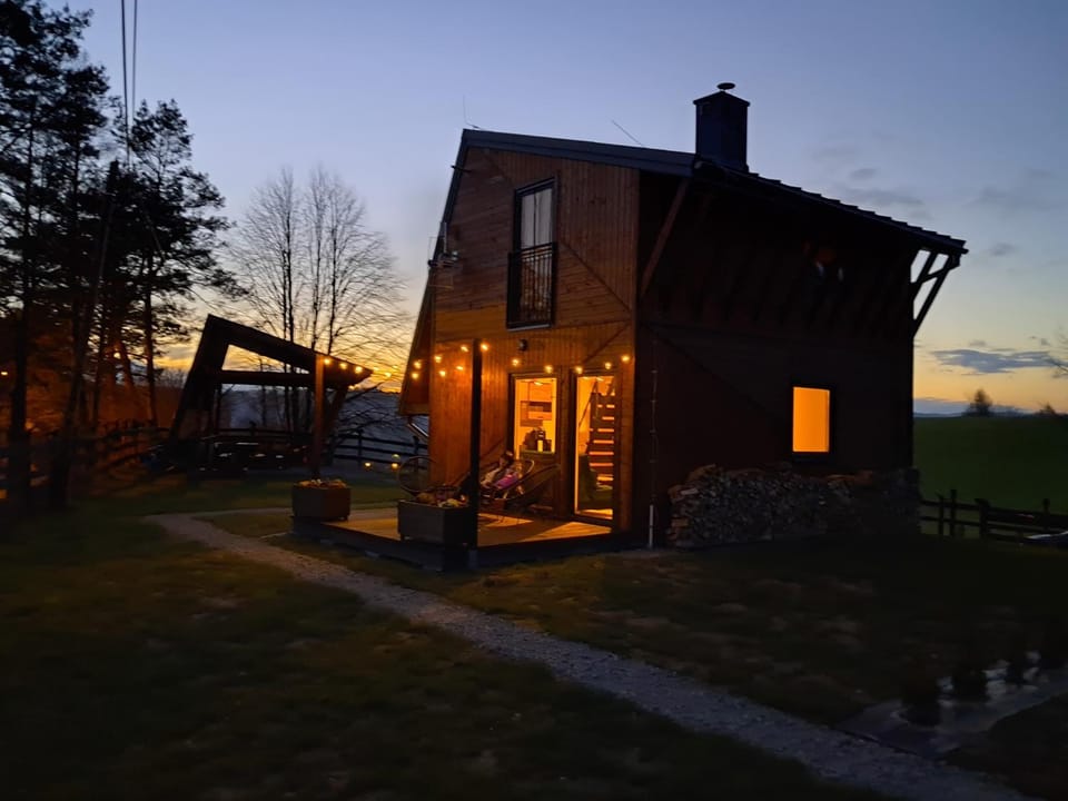 Widokówka Myczkowce Nature lodge in Poland