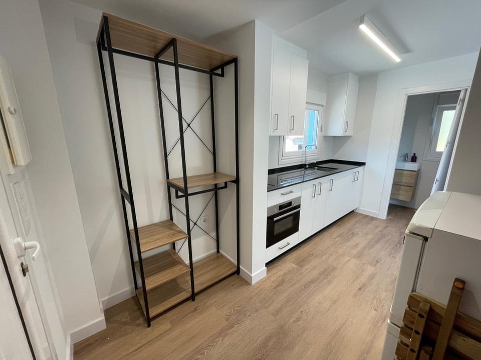 Kitchen or kitchenette, Living room, Dining area