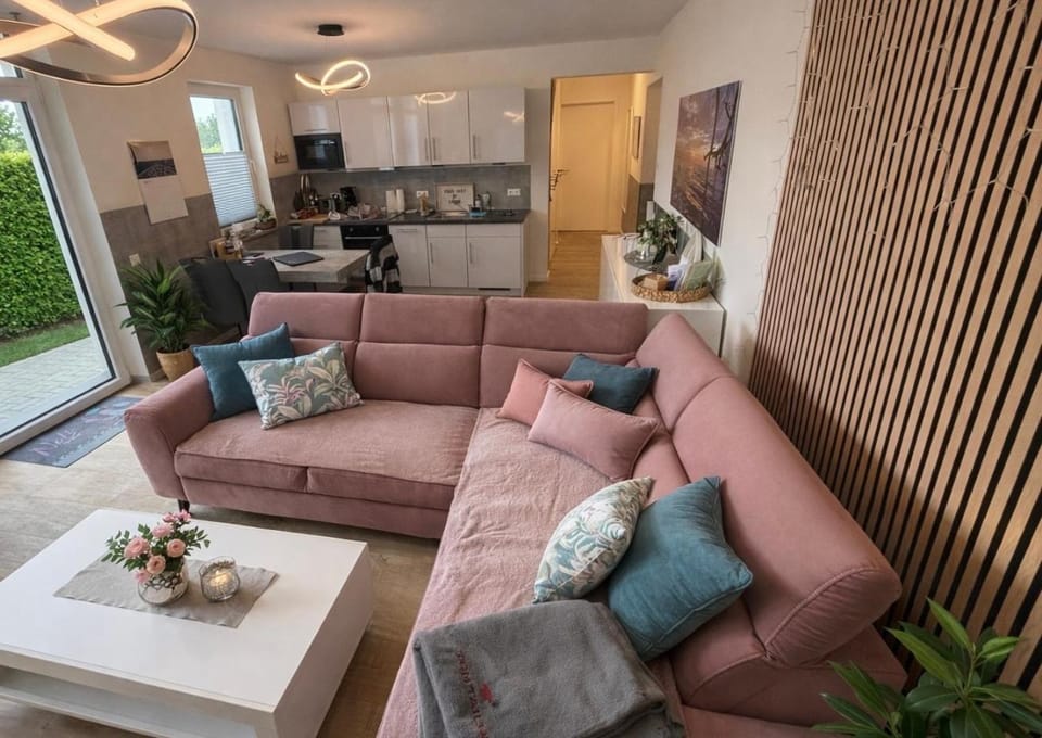 Kitchen or kitchenette, Living room, Dining area