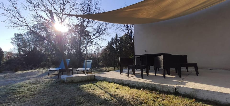 Patio, Natural landscape, Garden, sunbed