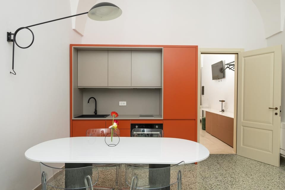Living room, kitchen