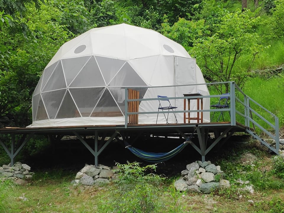 Glamping Tales by the Riverside - Luxury Geodesic Domes & Tents Luxury tent in Uttarakhand