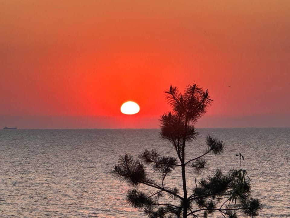 Natural landscape, Sea view, Sunset