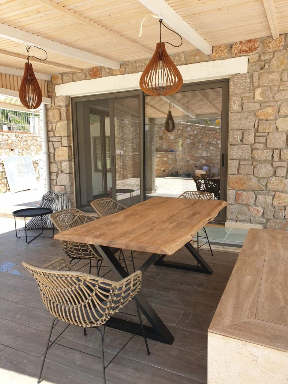 Patio, Seating area, Dining area