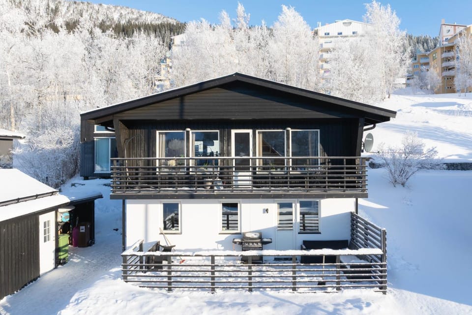 Property building, Winter, Balcony/Terrace, Mountain view