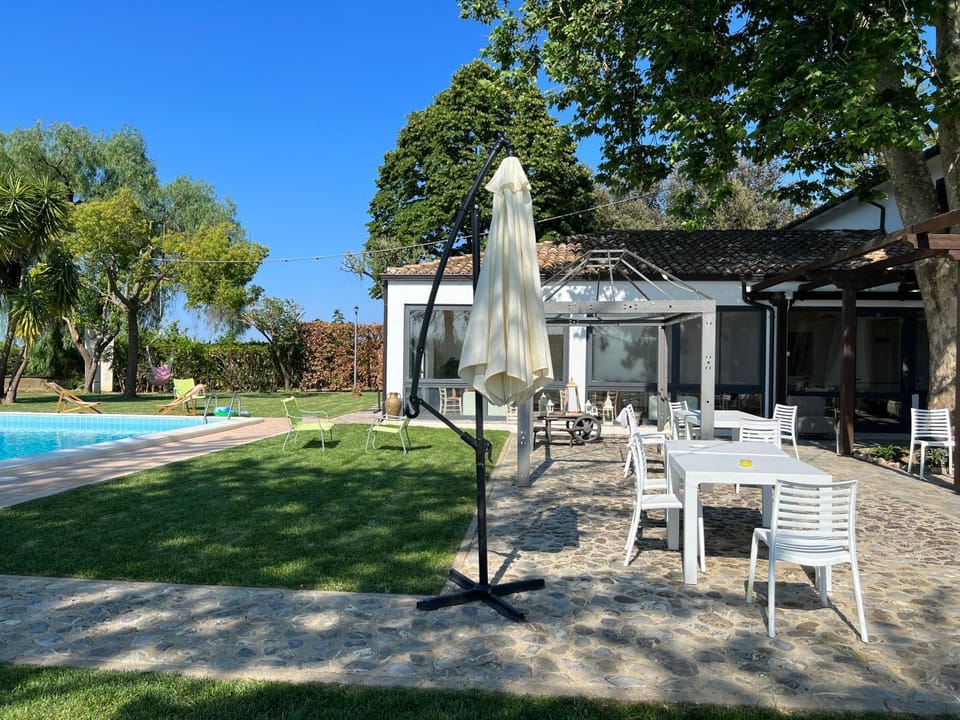 Patio, Garden, Swimming pool