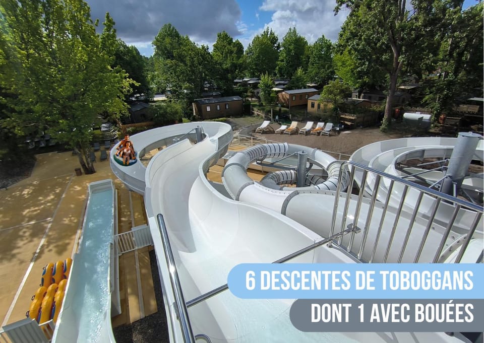 200m de la plage Bungalow LUXE de 44m2 Ménage et draps inclus Camping 5 Etoiles Mayotte Lac Biscarrosse Koyobalys Campground/ 
RV Resort in Sanguinet