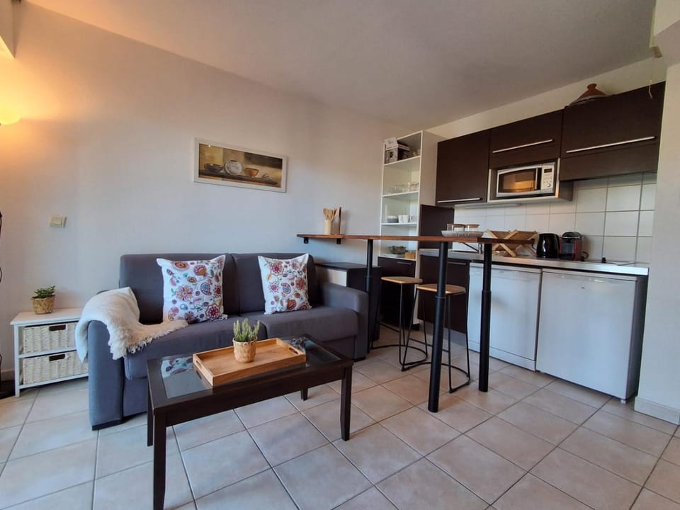 Studio 201 - LES SUITES DE ROBINSON - Résidence avec piscine en bord de Siagne, à Mandelieu-La-Napoule Apartment in Mandelieu-La Napoule