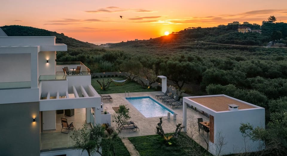 Pool view, Swimming pool, Sunrise, Sunset