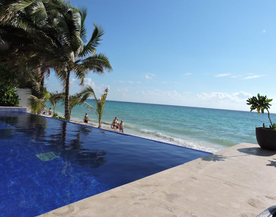 Natural landscape, Beach, Swimming pool
