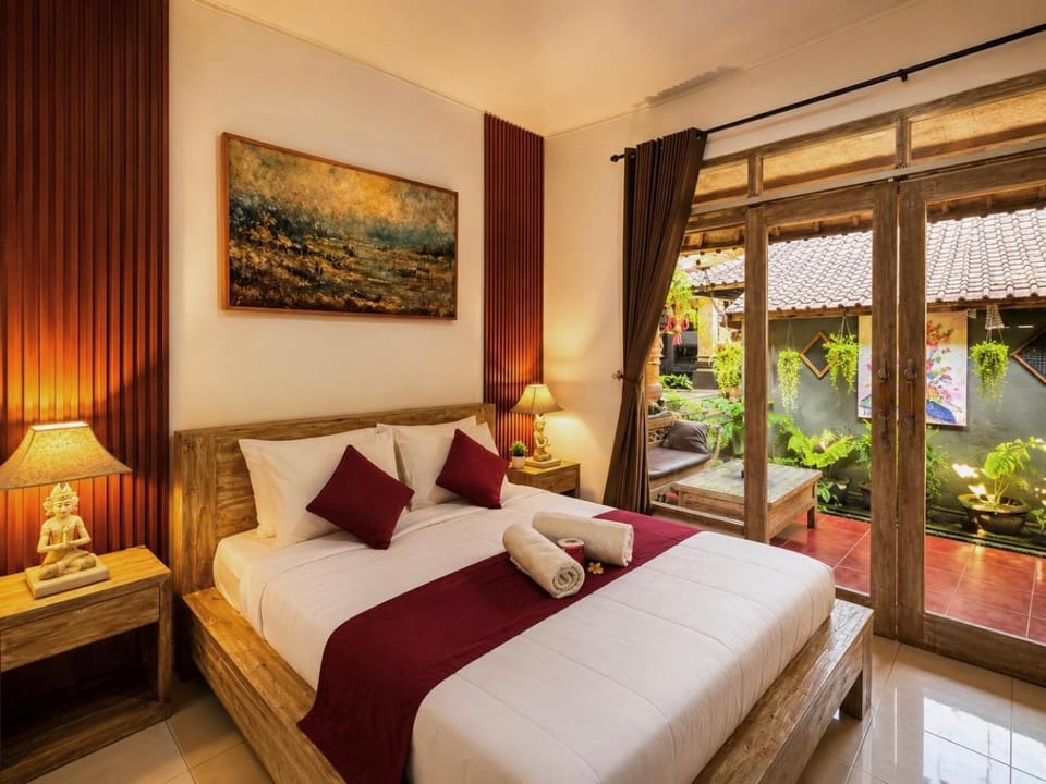 Bed, Garden, Bedroom, Garden view