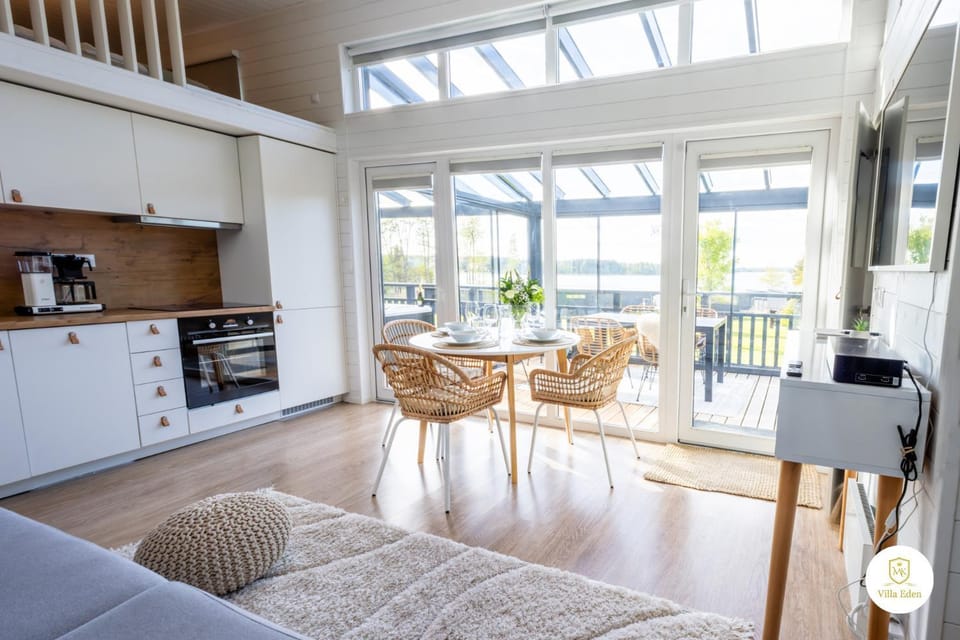 Kitchen or kitchenette, Living room, Dining area