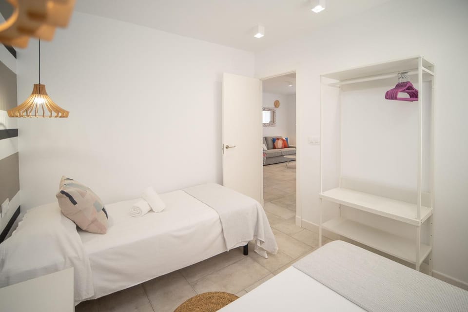 Bed, Photo of the whole room, Bedroom, towels, wardrobe