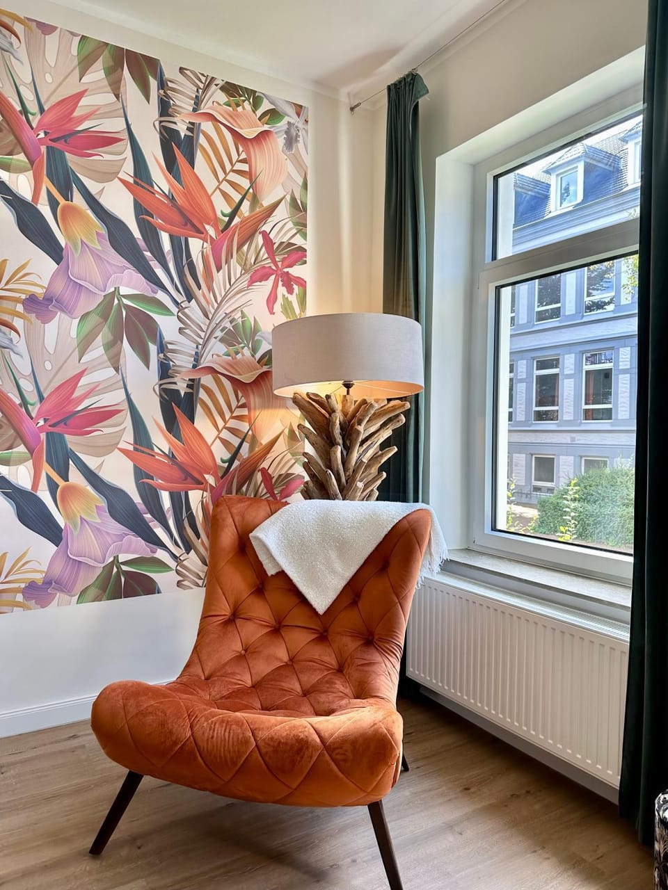 Decorative detail, Seating area, Bedroom