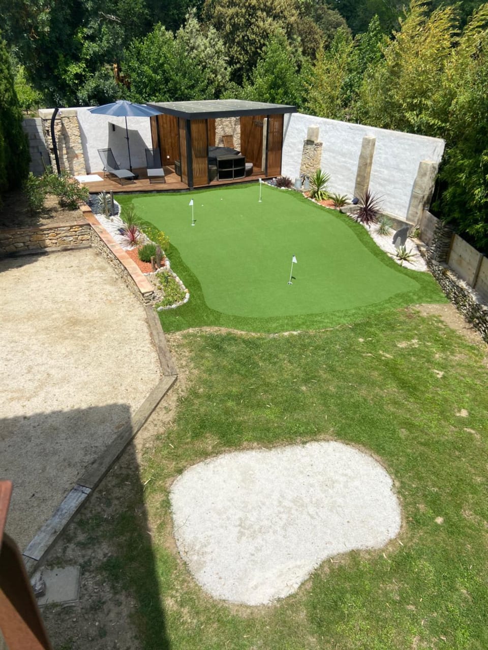 Natural landscape, Garden, Golfcourse, Minigolf, Garden view