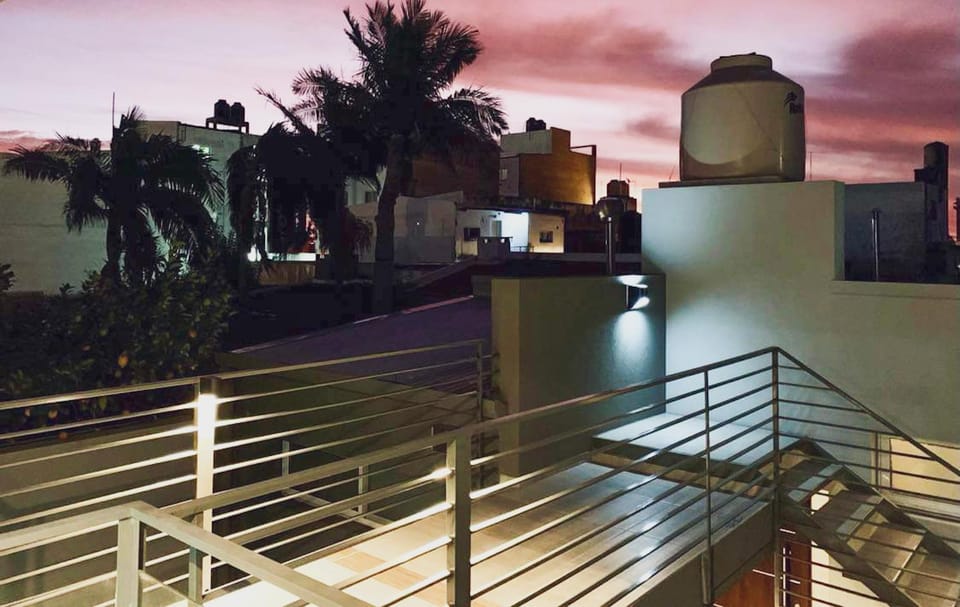 Property building, Night, View (from property/room), Balcony/Terrace, acessibility