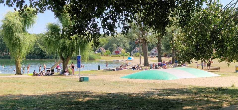 Children play ground, Beach, Lake view