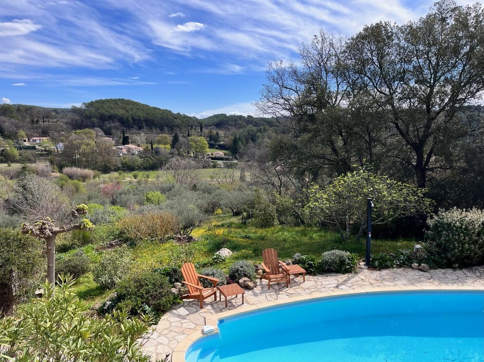 Natural landscape, Balcony/Terrace, Garden view, Swimming pool