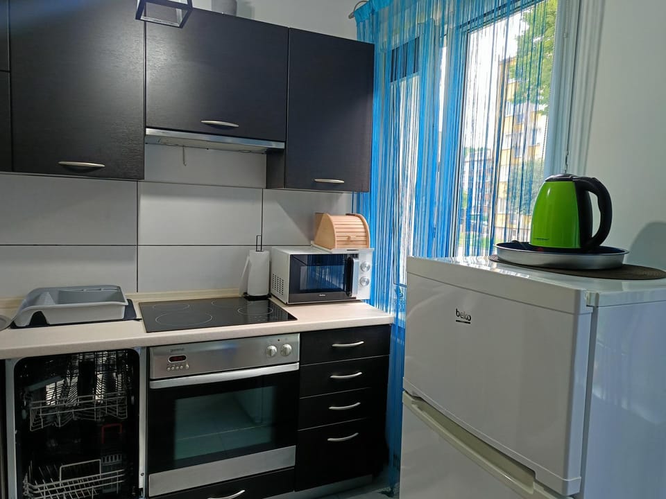 Coffee/tea facilities, Kitchen or kitchenette, dishwasher, microwave, oven, stove